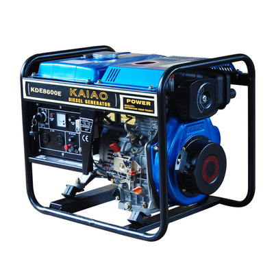 générateurs diesel de cadre ouvert de 50hz 6kva 3000rmp, générateur diesel KDE8600E de début électrique