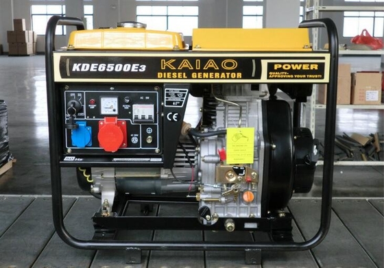 générateurs diesel du cadre ouvert 5.5kva, générateur diesel portatif de 3 phases