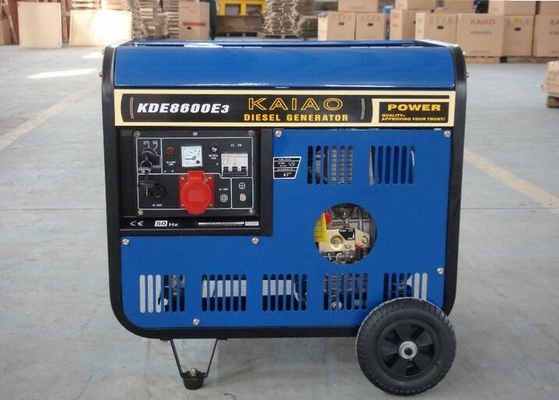Injection directe verticale KDE8600X3 de 4 de la course 7.5kva générateurs diesel de cadre ouvert