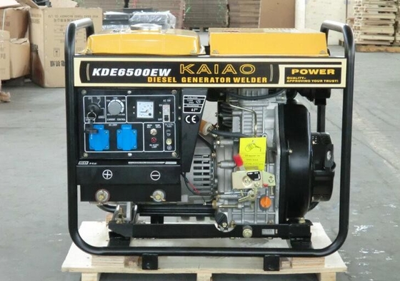 soudeuse diesel de générateur de 2.2kva 3600rmp, machine de soudure de moteur-générateur KDE6500EW
