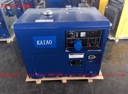 Certification diesel de la CE des générateurs 50HZ 220V de ménage courant silencieux