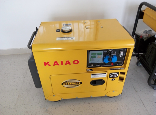petit générateur 5000W de secours diesel résidentiel avec le panneau de Digital