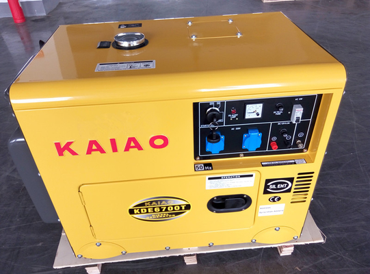 Générateurs diesel silencieux 2KW - 10KW C.A. KDE6500T de début de clé monophasé petits