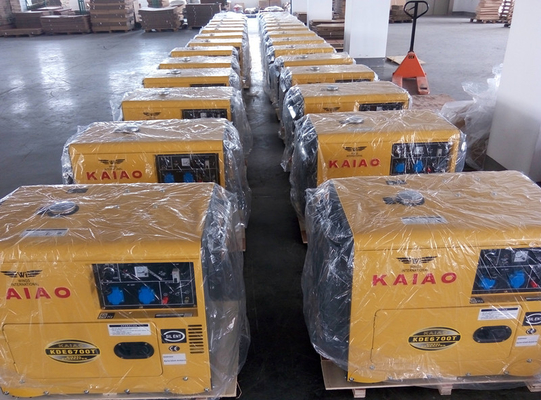 Générateurs diesel silencieux 2KW - 10KW C.A. KDE6500T de début de clé monophasé petits