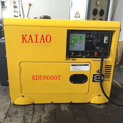 Les roues de KDE8600T quatre rendent la vitesse de moteur industrielle compacte du générateur diesel 3600 t/mn