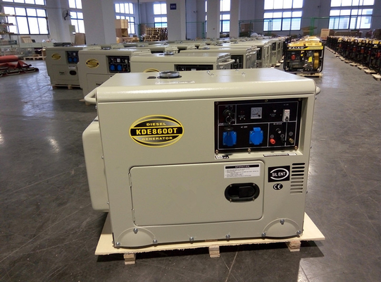1 phase générateur diesel de 6000 watts, générateurs de secours diesel pour la maison