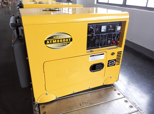 générateurs diesel de tension de double monophasé à C.A. 6000W petits 12 mois de garantie