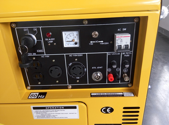 générateurs diesel de tension de double monophasé à C.A. 6000W petits 12 mois de garantie