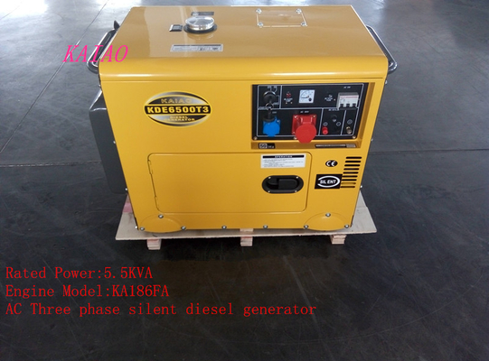 5KVA petits générateurs de réserve diesel résidentiels, générateur diesel à faible bruit