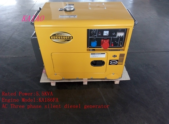 5KVA petits générateurs de réserve diesel résidentiels, générateur diesel à faible bruit