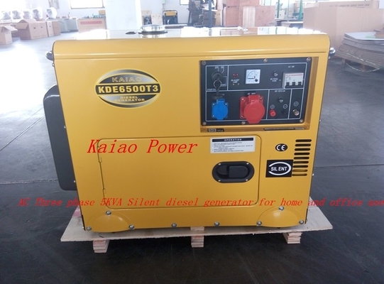 5KVA petits générateurs de réserve diesel résidentiels, générateur diesel à faible bruit