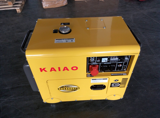 Coutume 7KVA 3 petits générateurs diesel de phase, petit générateur diesel tranquille