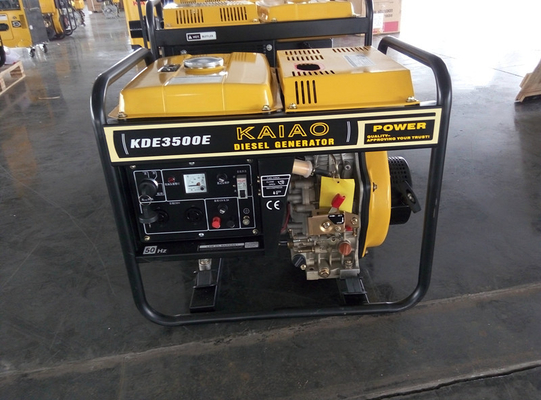 Générateur diesel de début électrique miniature 3000 watts avec la batterie quatre roues/17Ah