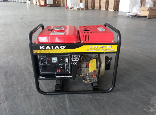 Petit 2000 rendements du carburant portatifs de générateur diesel de watt 3000 t/mn 50HZ 60HZ