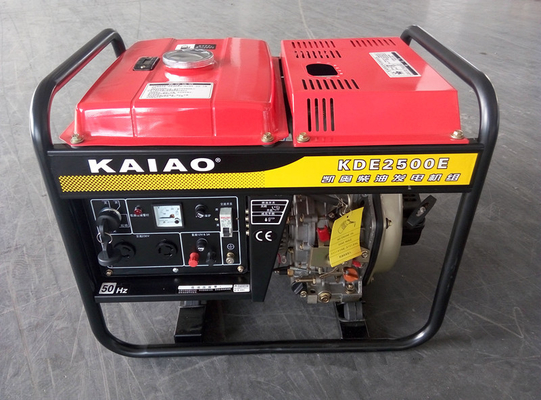 Petit 2000 rendements du carburant portatifs de générateur diesel de watt 3000 t/mn 50HZ 60HZ