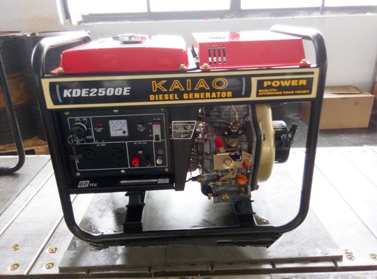 Petit 2000 rendements du carburant portatifs de générateur diesel de watt 3000 t/mn 50HZ 60HZ