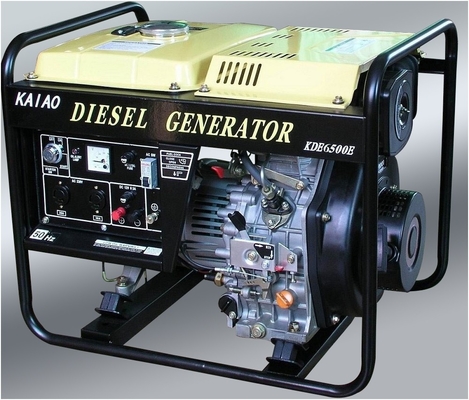 Générateurs diesel monophasé à C.A. 5KW petits, générateur diesel compact