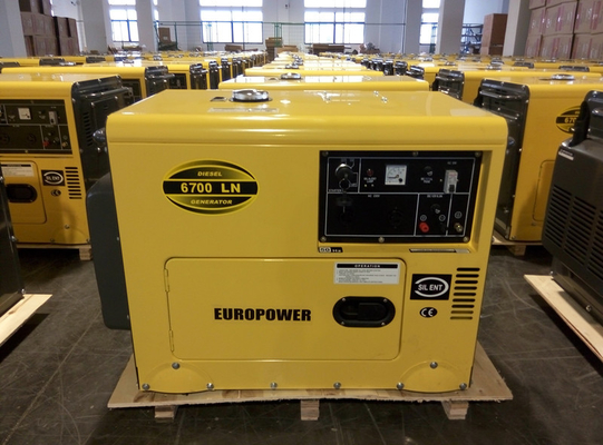 Consommation de carburant électrique silencieuse silencieuse imperméable de groupe électrogène basse