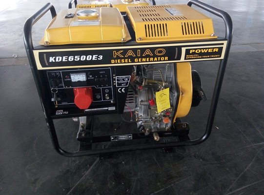 petit câblage cuivre 100% diesel de générateurs du cadre ouvert 5KVA pour l'usage à la maison