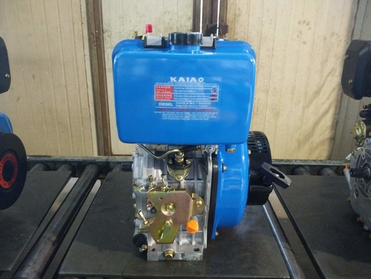Moteur diesel de cylindre simple de démarreur électrique, moteurs refroidis petit par air