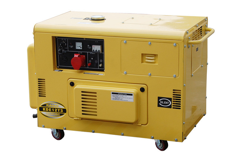 50HZ triplent de petits générateurs diesel de phase pour le support à la maison, le générateur 10kva diesel silencieux