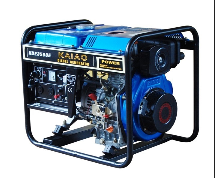 Générateur diesel à refroidissement par air du cadre ouvert 3kw de moteurs avec le réservoir de carburant 12.5L