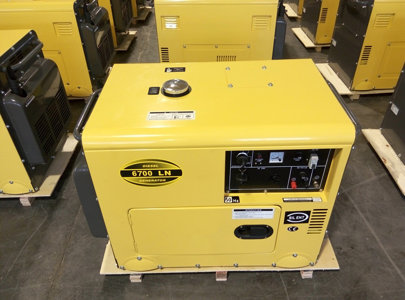 220 générateur diesel de preuve de bruit de volt 22A avec le moteur simple à quatre temps du cylindre