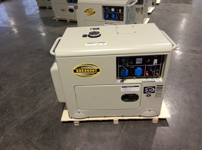 1 phase générateur diesel de 6000 watts, générateurs de secours diesel pour la maison