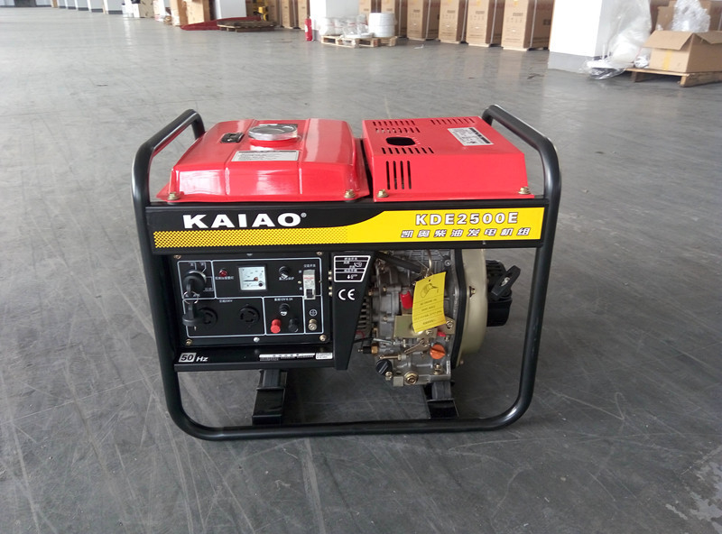 Petit 2000 rendements du carburant portatifs de générateur diesel de watt 3000 t/mn 50HZ 60HZ