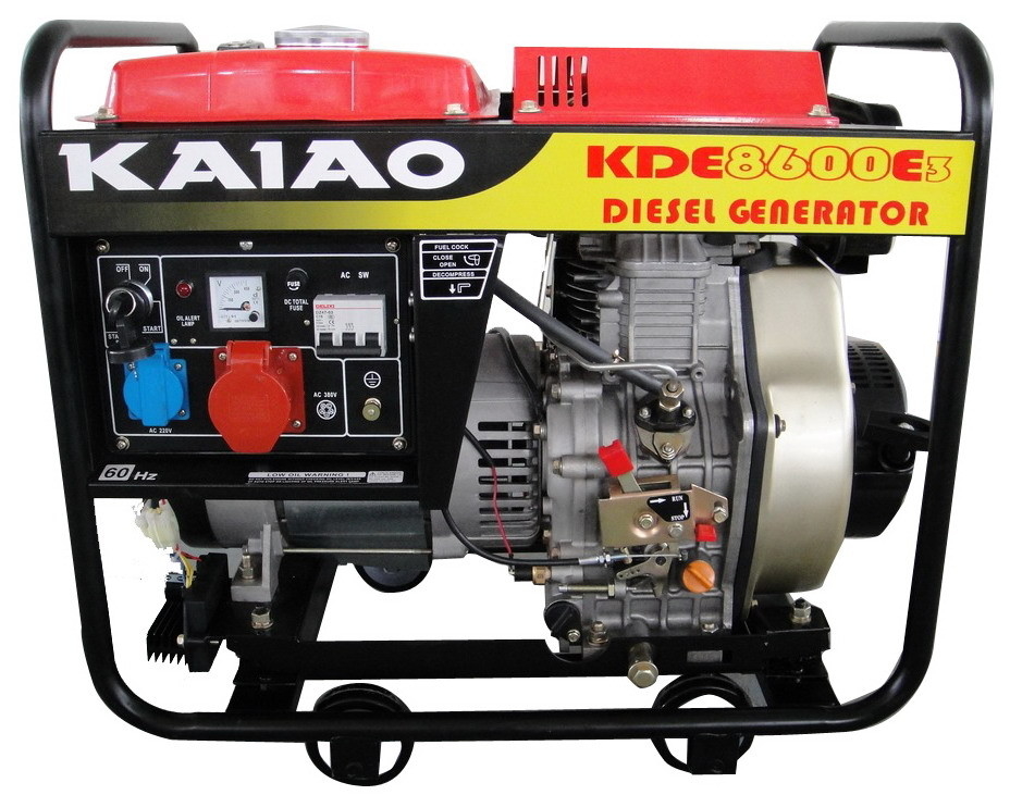 Générateurs diesel de petite taille CE 3phase 6.5kw Générateur diesel ensemble 8600E3 Pour la maison