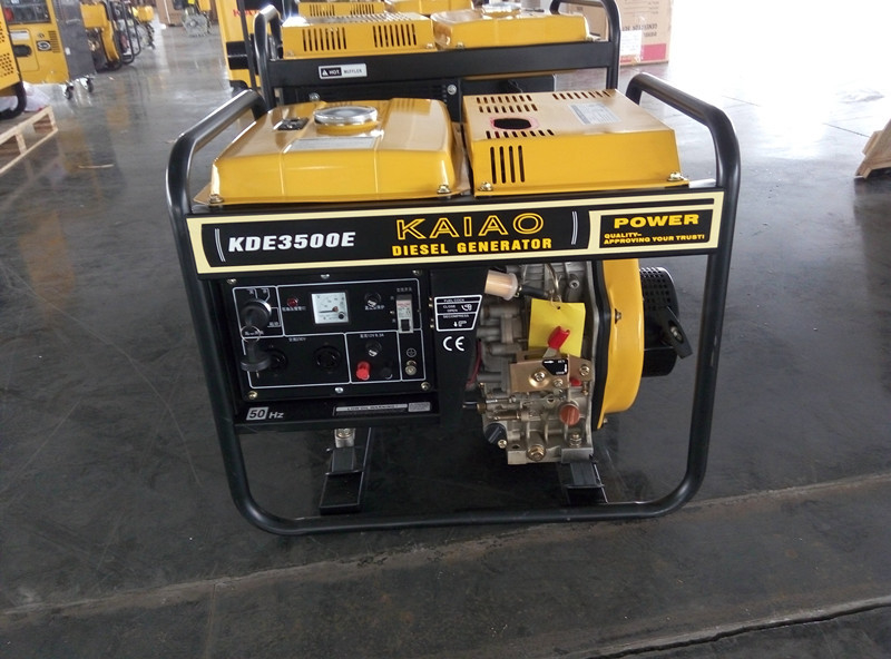 système diesel de début de main de générateurs de cadre ouvert monophasé à C.A. 3KW pour industriel