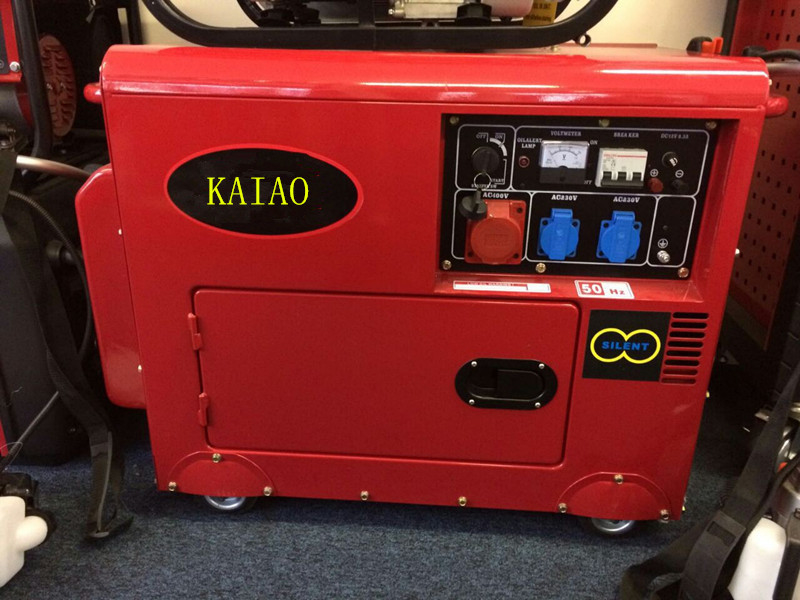 Générateurs diesel triphasés industriels à C.A. 8KVA petits avec le système de refroidissement d'échange thermique